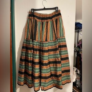 Vintage Suziklo Paris Metallic Skirt Multi Color